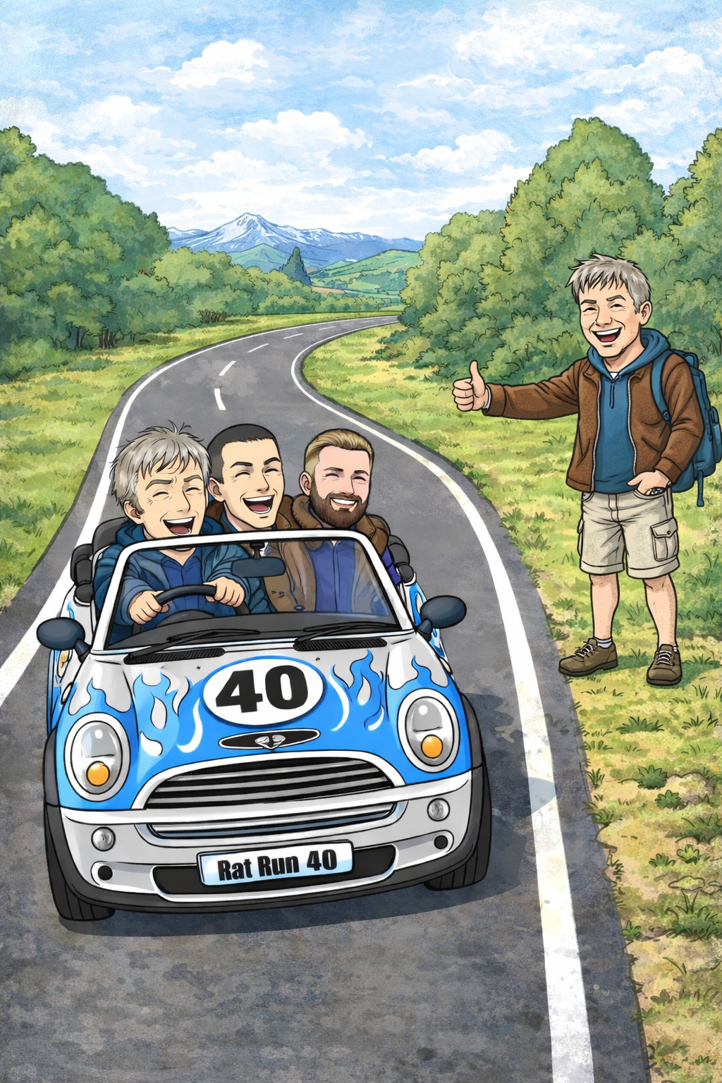 Hitch hikers welcome! Be prepared to drive!